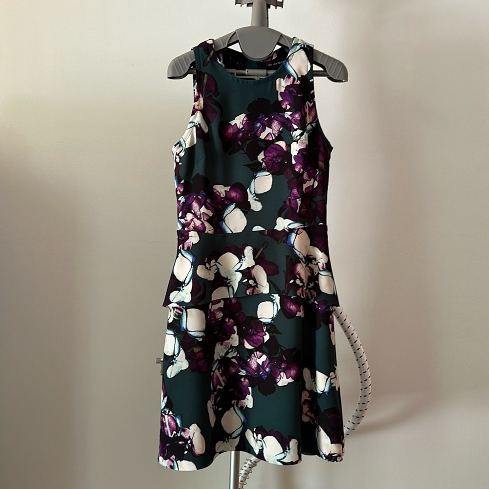 Green and purple dress with pockets!